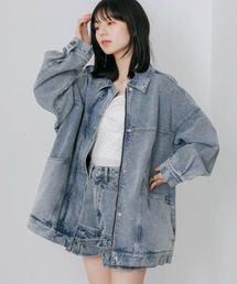 Heather | デニムZIPブルゾン 647636(デニムジャケット)