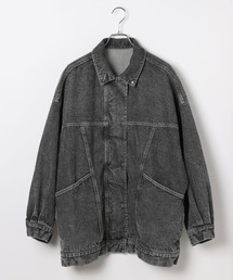 Heather | デニムZIPブルゾン　647636(デニムジャケット)