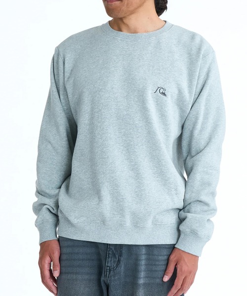 Quiksilver(クイックシルバー)の「QUIKSILVER メンズ BUBBLE SWEAT CREW 長袖スウェット 特殊裏起毛 軽量速乾フリース トレーナー 速乾 バブルロゴ【2026年春夏モデル】/クイックシルバースウェット(スウェット・メンズ・グレー/ピンク/ブラック・LARGE/MEDIUM/X-LARGE)」の1枚目の写真