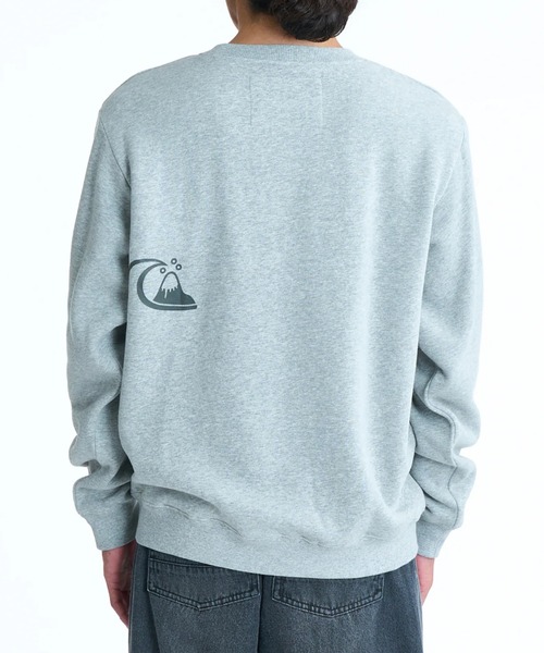 Quiksilver(クイックシルバー)の「QUIKSILVER メンズ BUBBLE SWEAT CREW 長袖スウェット 特殊裏起毛 軽量速乾フリース トレーナー 速乾 バブルロゴ【2026年春夏モデル】/クイックシルバースウェット(スウェット・メンズ・グレー/ピンク/ブラック・LARGE/MEDIUM/X-LARGE)」の4枚目の写真