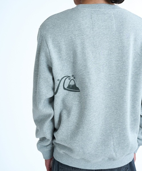 Quiksilver(クイックシルバー)の「QUIKSILVER メンズ BUBBLE SWEAT CREW 長袖スウェット 特殊裏起毛 軽量速乾フリース トレーナー 速乾 バブルロゴ【2026年春夏モデル】/クイックシルバースウェット(スウェット・メンズ・グレー/ピンク/ブラック・LARGE/MEDIUM/X-LARGE)」の5枚目の写真