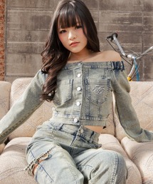 ANAP GｉRL | デニム オフショル トップス（別売りセットアップ）(シャツ/ブラウス)