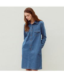 Denim shirt dress_2 Colors