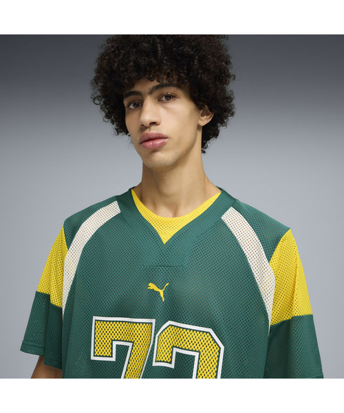 PUMA(プーマ)の「PUMA プーマ メンズ バスケットボール アウト オブ バウンズ 半袖 Tシャツ(Tシャツ/カットソー・メンズ・グリーン系その他/ホワイト系その他・SMALL/X-LARGE/MEDIUM/LARGE/X-SMALL)」の9枚目の写真