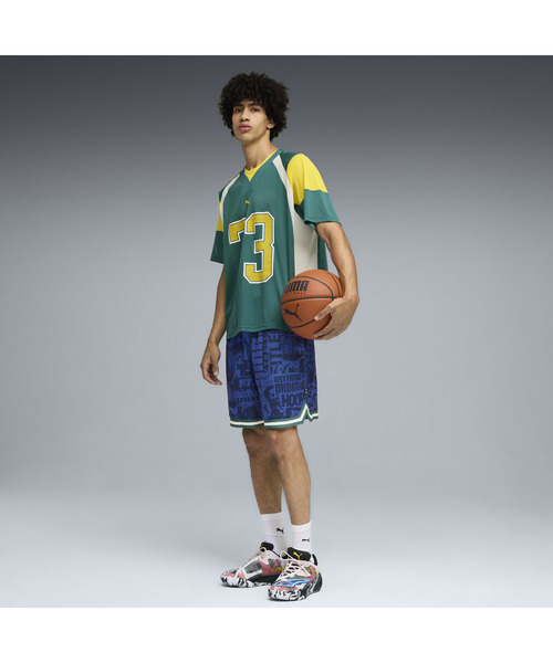 PUMA(プーマ)の「PUMA プーマ メンズ バスケットボール アウト オブ バウンズ 半袖 Tシャツ(Tシャツ/カットソー・メンズ・グリーン系その他/ホワイト系その他・SMALL/X-LARGE/MEDIUM/LARGE/X-SMALL)」の10枚目の写真