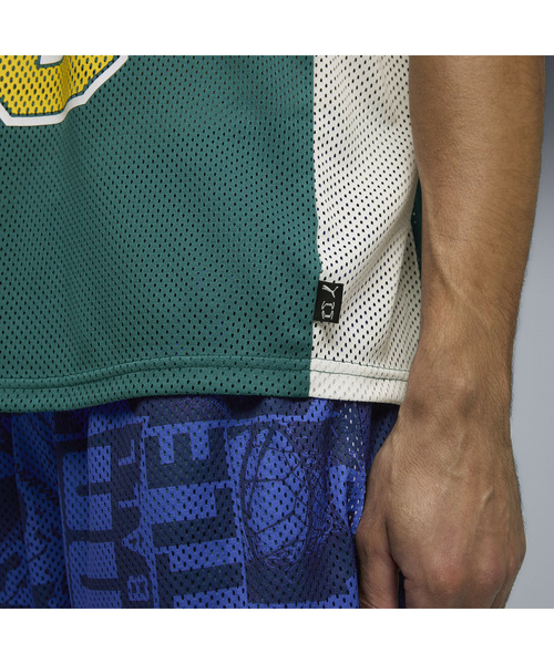 PUMA(プーマ)の「PUMA プーマ メンズ バスケットボール アウト オブ バウンズ 半袖 Tシャツ(Tシャツ/カットソー・メンズ・グリーン系その他/ホワイト系その他・SMALL/X-LARGE/MEDIUM/LARGE/X-SMALL)」の12枚目の写真