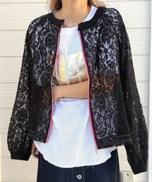 Q（キュー）の「レースブルゾン（ブルゾン）」