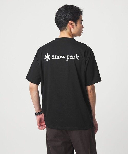 Snow Peak(スノーピーク)の「<snow peak>バック ロゴ Tシャツ(Tシャツ/カットソー・メンズ・ブラック/オフホワイト・XL/M/L)」の3枚目の写真