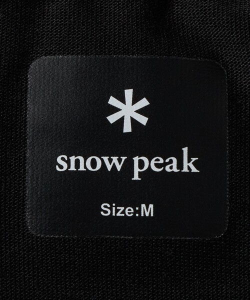 Snow Peak(スノーピーク)の「<snow peak>バック ロゴ Tシャツ(Tシャツ/カットソー・メンズ・ブラック/オフホワイト・XL/M/L)」の22枚目の写真