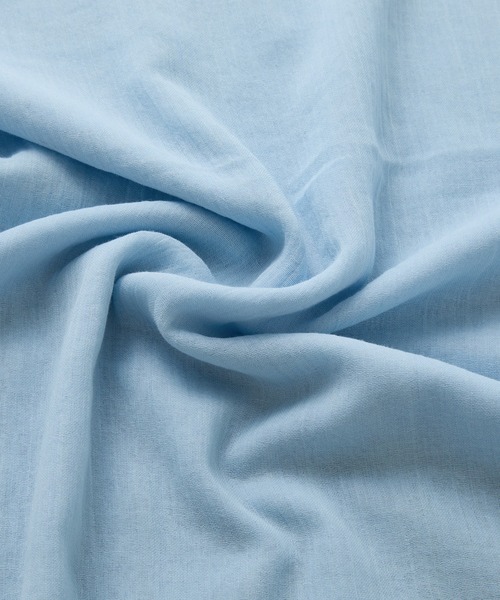 COLLAGE GALLARDAGALANTE（コラージュガリャルダガランテ）の「PAPILLONNER/コットンカラーストール（ストール/ショール・レディース・グレイッシュベージュ/イエロー/ブルー・FREE）」の4枚目の写真