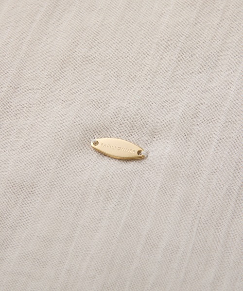 COLLAGE GALLARDAGALANTE（コラージュガリャルダガランテ）の「PAPILLONNER/コットンカラーストール（ストール/ショール・レディース・グレイッシュベージュ/イエロー/ブルー・FREE）」の8枚目の写真