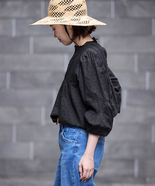 SLOBE IENA（スローブイエナ）の「マニーレースブラウス（シャツ/ブラウス・レディース・ブラック/ホワイト/グリーン・FREE）」の10枚目の写真