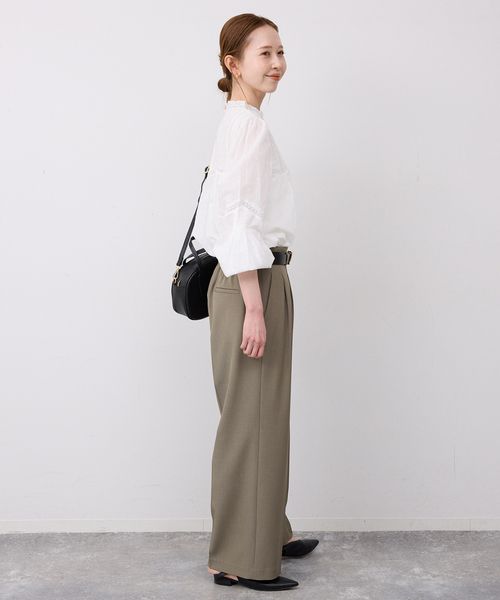 SLOBE IENA（スローブイエナ）の「マニーレースブラウス（シャツ/ブラウス・レディース・ブラック/ホワイト/グリーン・FREE）」の14枚目の写真