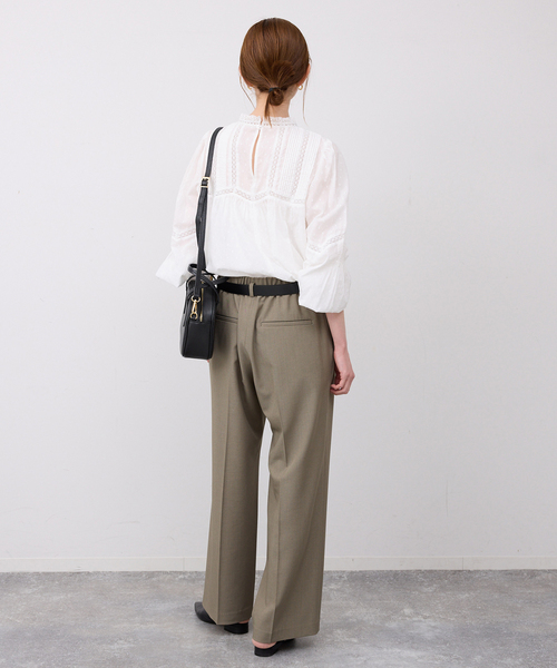 SLOBE IENA（スローブイエナ）の「マニーレースブラウス（シャツ/ブラウス・レディース・ブラック/ホワイト/グリーン・FREE）」の15枚目の写真