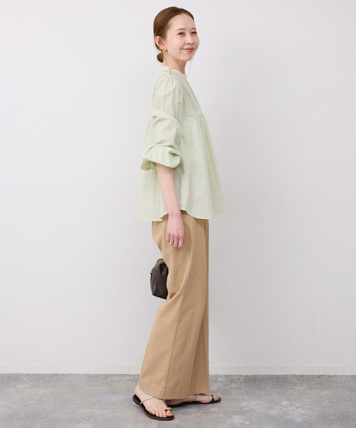 SLOBE IENA（スローブイエナ）の「マニーレースブラウス（シャツ/ブラウス・レディース・ブラック/ホワイト/グリーン・FREE）」の19枚目の写真