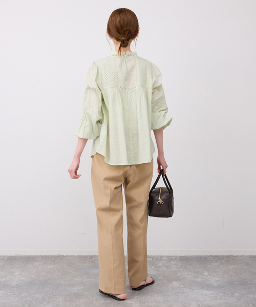 SLOBE IENA（スローブイエナ）の「マニーレースブラウス（シャツ/ブラウス・レディース・ブラック/ホワイト/グリーン・FREE）」の21枚目の写真