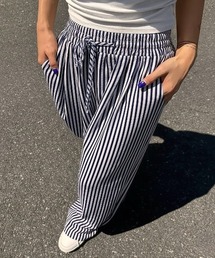 tood.（トード）の「【tood.】シアサッカーストライプ イージーワイドパンツ（その他パンツ）」