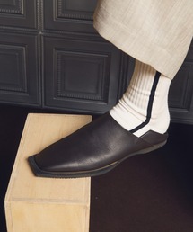 MAISON SPECIAL | 《UNISEX》【SPECIAL SHOES FACTORY COLLABORATION】Plain Toe With Open Lacing Flat Slip-ons/プレーントゥ2WAYフラットスリッポン【MAISON SPECIAL/メゾンスペシャル】(ドレスシューズ)