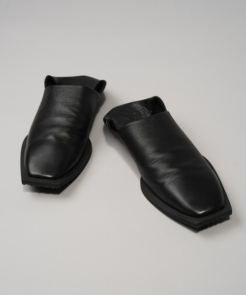 MAISON SPECIAL(メゾンスペシャル)の「《UNISEX》【SPECIAL SHOES FACTORY COLLABORATION】Plain Toe With Open Lacing Flat Slip-ons/プレーントゥ2WAYフラットスリッポン【MAISON SPECIAL/メゾンスペシャル】(ドレスシューズ・メンズ・ブラック/ブラウン・28.5/27.5/26.5/25.5)」の7枚目の写真