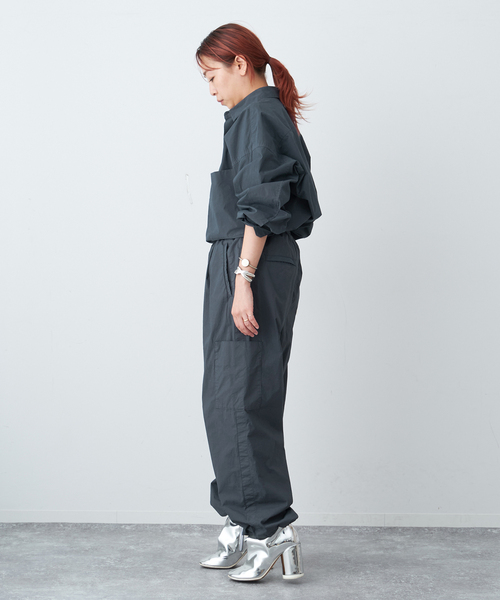 Spick & Span(スピックアンドスパン)の「《追加》ナチュラルダイBIGシャツ4(シャツ/ブラウス・レディース・チャコールグレー・FREE)」の4枚目の写真