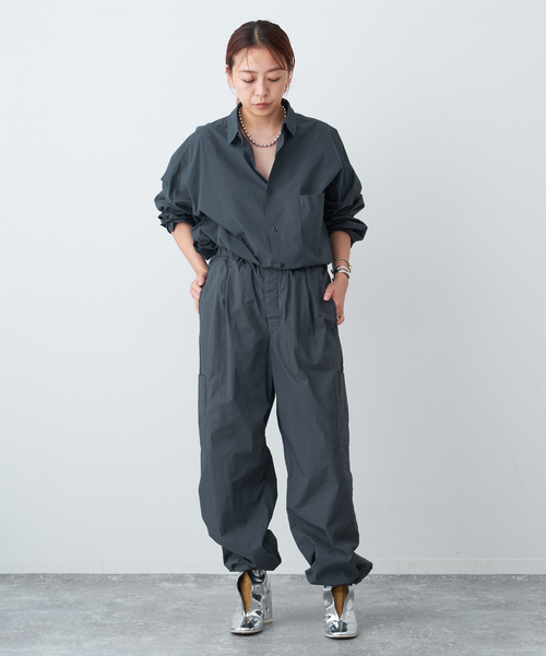 Spick & Span(スピックアンドスパン)の「《追加》ナチュラルダイBIGシャツ4(シャツ/ブラウス・レディース・チャコールグレー・FREE)」の6枚目の写真