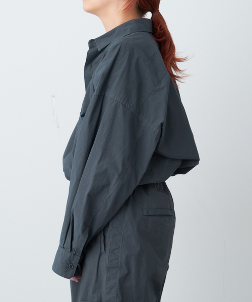 Spick & Span(スピックアンドスパン)の「《追加》ナチュラルダイBIGシャツ4(シャツ/ブラウス・レディース・チャコールグレー・FREE)」の8枚目の写真