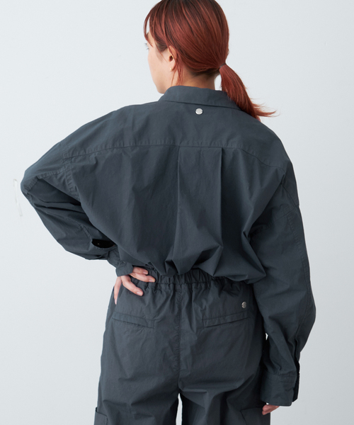 Spick & Span(スピックアンドスパン)の「《追加》ナチュラルダイBIGシャツ4(シャツ/ブラウス・レディース・チャコールグレー・FREE)」の9枚目の写真