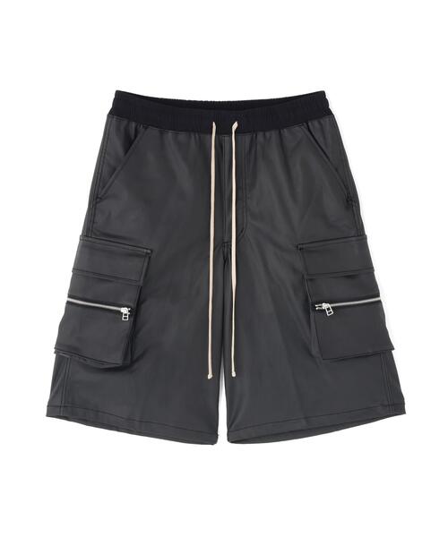 L.H.P(エルエイチピー)の「DankeSchon/ダンケシェーン/COATING CARGO SHORTS(カーゴパンツ・メンズ・ブラック・L/M)」の11枚目の写真