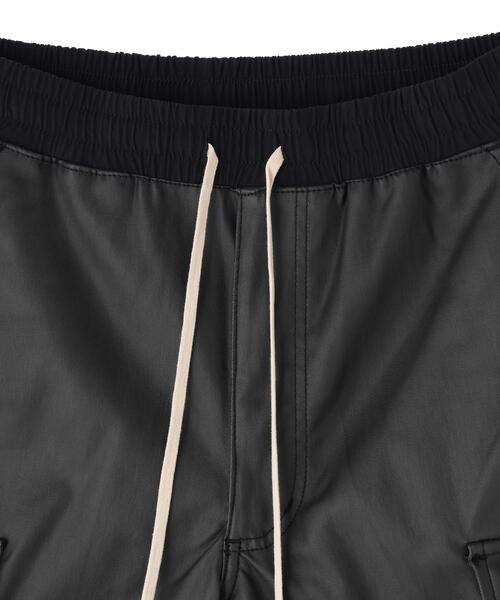 L.H.P(エルエイチピー)の「DankeSchon/ダンケシェーン/COATING CARGO SHORTS(カーゴパンツ・メンズ・ブラック・L/M)」の13枚目の写真