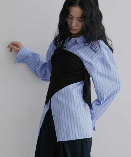 Aunt Marie's（アントマリーズ）の「マルチウェイニットスカーフ（ストール/ショール・レディース・ブラック/グレー・FREE）」の11枚目の写真