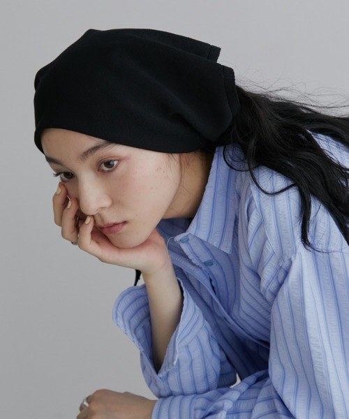 Aunt Marie's（アントマリーズ）の「マルチウェイニットスカーフ（ストール/ショール・レディース・ブラック/グレー・FREE）」の10枚目の写真