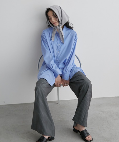 Aunt Marie's（アントマリーズ）の「マルチウェイニットスカーフ（ストール/ショール・レディース・ブラック/グレー・FREE）」の5枚目の写真