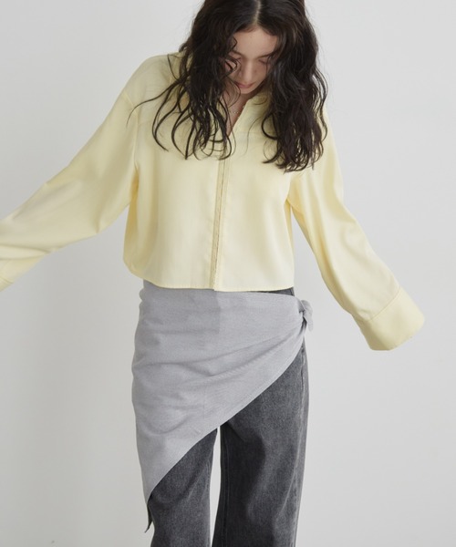 Aunt Marie's（アントマリーズ）の「マルチウェイニットスカーフ（ストール/ショール・レディース・ブラック/グレー・FREE）」の22枚目の写真