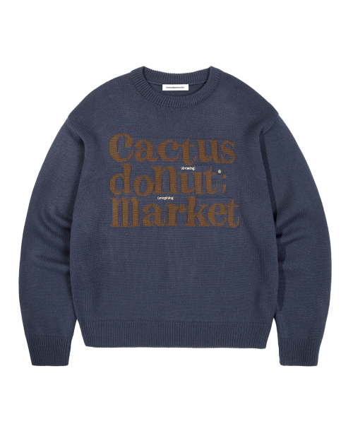 CACTUSDONUTMARKET(カクタスドーナツマーケット)の「CDM Basic Logo Sweater - Navy(ニット/セーター・メンズ・その他・MEDIUM/LARGE)」の2枚目の写真