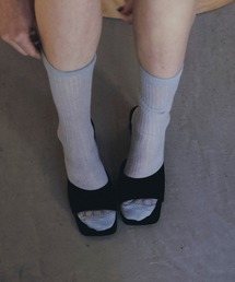 anuke | Squaretoe Velour Mule(サンダル)