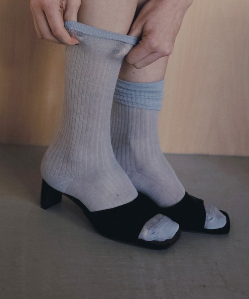 anuke（アンヌーク）の「Squaretoe Velour Mule（サンダル・レディース・ブラック/ブラウン・36inch/37inch/38inch）」の4枚目の写真