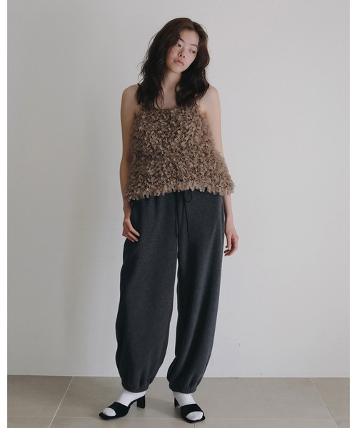 anuke（アンヌーク）の「Squaretoe Velour Mule（サンダル・レディース・ブラック/ブラウン・36inch/37inch/38inch）」の14枚目の写真