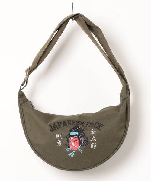 カヤ（カヤ）の「【カヤ】和面たすきバッグ（ショルダーバッグ・メンズ・ネイビー/ベージュ/ブラック/グリーン・FREE）」の3枚目の写真