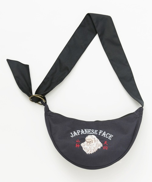 カヤ（カヤ）の「【カヤ】和面たすきバッグ（ショルダーバッグ・メンズ・ネイビー/ベージュ/ブラック/グリーン・FREE）」の2枚目の写真