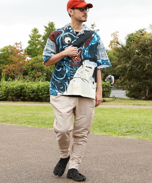 カヤ（カヤ）の「【カヤ】和面たすきバッグ（ショルダーバッグ・メンズ・ネイビー/ベージュ/ブラック/グリーン・FREE）」の8枚目の写真