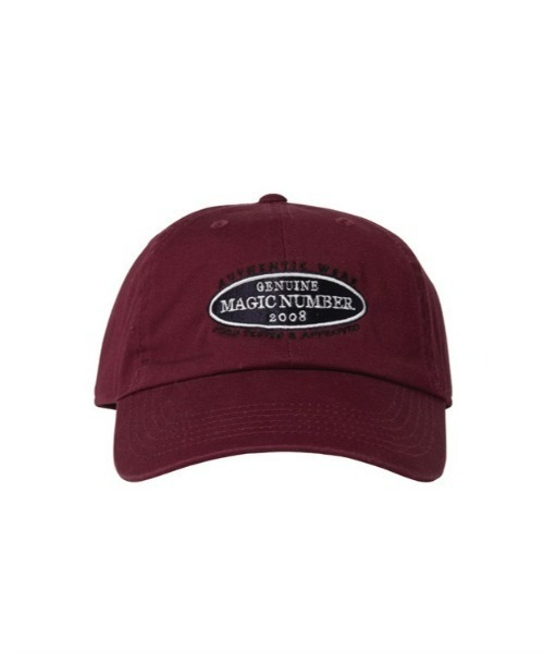 MAGIC NUMBER(マジック ナンバー)の「【MAGIC NUMBER】GENUINE TWILL LOW CAP(キャップ・メンズ・チャコール/ベージュ/バーガンディー/ネイビー・FREE)」の8枚目の写真
