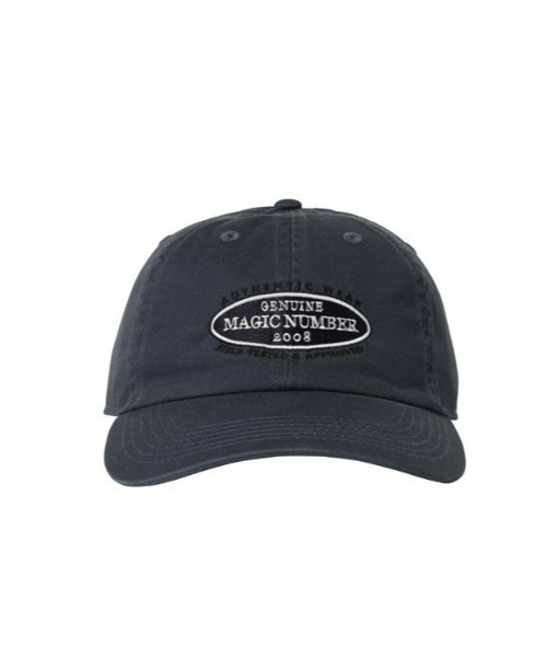 MAGIC NUMBER(マジック ナンバー)の「【MAGIC NUMBER】GENUINE TWILL LOW CAP(キャップ・メンズ・チャコール/ベージュ/バーガンディー/ネイビー・FREE)」の5枚目の写真