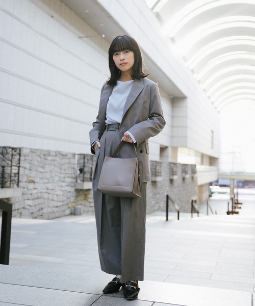 Sirin(シリン)の「≪セットアップ可≫ TRストレッチセミワイドパンツ【2サイズ展開】(その他パンツ・レディース・グレー/ネイビー/ベージュ・SMALL/X-SMALL)」の6枚目の写真