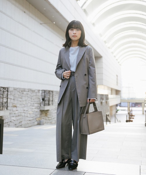 Sirin(シリン)の「≪セットアップ可≫ TRストレッチセミワイドパンツ【2サイズ展開】(その他パンツ・レディース・グレー/ネイビー/ベージュ・SMALL/X-SMALL)」の5枚目の写真