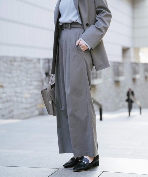 Sirin(シリン)の「≪セットアップ可≫ TRストレッチセミワイドパンツ【2サイズ展開】(その他パンツ・レディース・グレー/ネイビー/ベージュ・SMALL/X-SMALL)」の8枚目の写真
