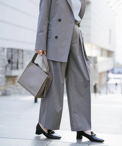 Sirin(シリン)の「≪セットアップ可≫ TRストレッチセミワイドパンツ【2サイズ展開】(その他パンツ・レディース・グレー/ネイビー/ベージュ・SMALL/X-SMALL)」の7枚目の写真