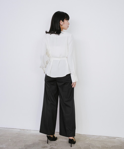 Sirin(シリン)の「≪セットアップ可≫ TRストレッチセミワイドパンツ【2サイズ展開】(その他パンツ・レディース・グレー/ネイビー/ベージュ・SMALL/X-SMALL)」の13枚目の写真