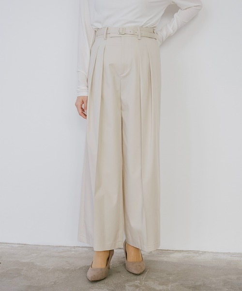 Sirin(シリン)の「≪セットアップ可≫ TRストレッチセミワイドパンツ【2サイズ展開】(その他パンツ・レディース・グレー/ネイビー/ベージュ・SMALL/X-SMALL)」の14枚目の写真