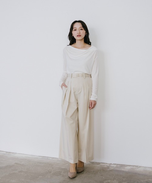 Sirin(シリン)の「≪セットアップ可≫ TRストレッチセミワイドパンツ【2サイズ展開】(その他パンツ・レディース・グレー/ネイビー/ベージュ・SMALL/X-SMALL)」の16枚目の写真