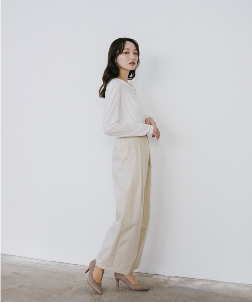 Sirin(シリン)の「≪セットアップ可≫ TRストレッチセミワイドパンツ【2サイズ展開】(その他パンツ・レディース・グレー/ネイビー/ベージュ・SMALL/X-SMALL)」の17枚目の写真
